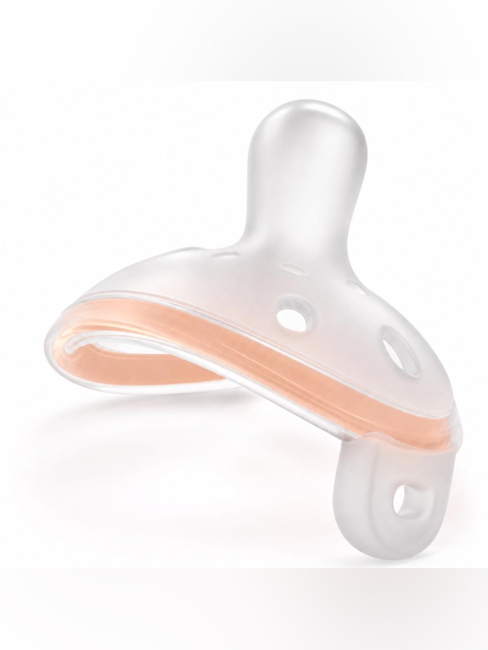 Baby Pacifier 0-6 Months, Upgraded One-Piece Silicone Binky